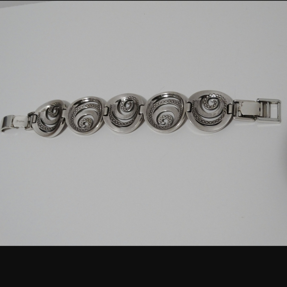 Brighton bracelet Spiral Swirl With Rhinestone Crystals - Picture 3 of 6